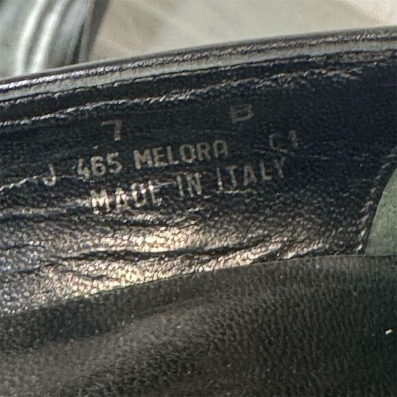 Coach Melora Black Square Toe Heels Made in Italy Women’s 7B VTG Quiet Luxury - Picture 8 of 8